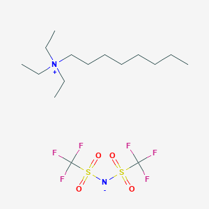 molecular formula C16H32F6N2O4S2 B6310236 Octyltriethylammonium bis(trifluoromethylsulfonyl)imide;  99% CAS No. 210230-48-1