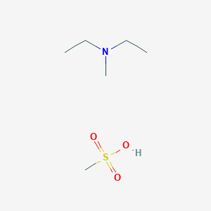 molecular formula C6H17NO3S B6310258 二乙基甲基铵甲磺酸盐，98% CAS No. 945715-44-6