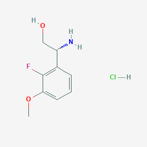 (2R)-2-amino-2-(2-fluoro-3-methoxyphenyl)ethan-1-ol HCl salt