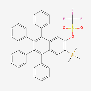 molecular formula C38H31F3O3SSi B6310298 5,6,7,8-Tetraphenyl-2-(trimethylsilyl)-3-naphthyl triflate CAS No. 1799510-57-8