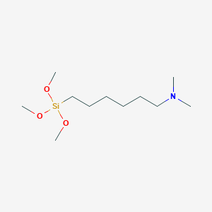 molecular formula C11H27NO3Si B6310356 6-Dimethylaminohexyl(trimethoxy)silane, 98% CAS No. 1858251-91-8