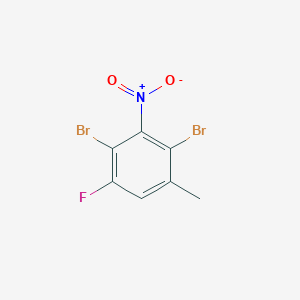 molecular formula C7H4Br2FNO2 B6310362 2,4-Dibromo-5-methyl-3-nitro-fluorobenzene CAS No. 135792-33-5