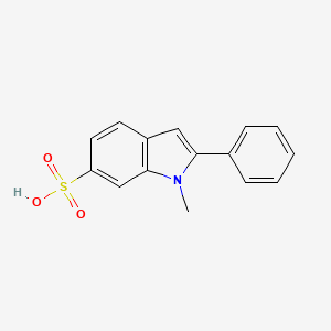 molecular formula C15H13NO3S B6310370 1-Methyl-2-phenyl-1H-indole-6-sulfonic acid CAS No. 1089332-55-7