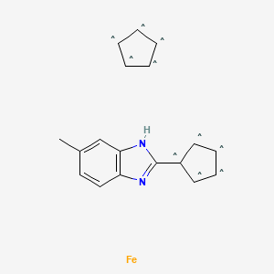 molecular formula C18H16FeN2 B6310404 2-Ferrocenyl-6-methylbenzimidazole CAS No. 101408-74-6