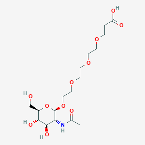 molecular formula C17H31NO11 B6310426 (((2-Acetamido-2-deoxy-beta-D-Glucopyranosyl-oxy)ethoxy)ethoxy)propionic acid CAS No. 1858224-25-5