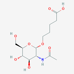molecular formula C13H23NO8 B6310449 5-(2-Acetamido-2-deoxy-alpha-D-Glucopyranosyl-oxy pentanoic acid CAS No. 1858224-06-2