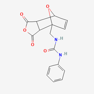 exo-cis-(+/-)-1-(N-Carbonylaminophenyl-methyl)-7-oxabicyclo[2.2.1]hept-5-en-2,3-dicarboxylic anhydride;  98%