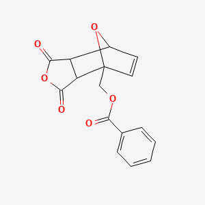 molecular formula C16H12O6 B6310518 exo-cis-(+/-)-1-(Benzyloxymethyl)-7-oxabicyclo[2.2.1]hept-5-en-2,3-dicarboxylic anhydride;  98% CAS No. 167847-36-1