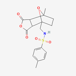 exo-cis-(+/-)-1-[(1-Sulfonamidomethyl-4-methyl-benzyl)]-4-methyl-7-oxabicyclo[2.2.1]heptane-2,3-dicarboxylic anhydride;  98%