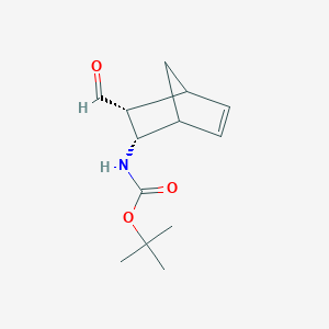 molecular formula C13H19NO3 B6310535 N-Boc-(+/-)-cis (exo) -2-amino-bicyclo[2.2.1]hept-5-ene-3-carbaldehyde;  98% CAS No. 1335034-80-4