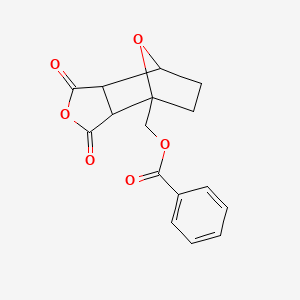 molecular formula C16H14O6 B6310552 exo-cis-(+/-)-1-(Benzyloxymethyl)-7-oxabicyclo[2.2.1]heptane-2,3-dicarboxylic anhydride;  98% CAS No. 167846-95-9