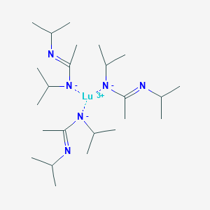 molecular formula C24H51LuN6 B6310583 Tris(N,N'-di-i-propylacetamidinato)lutetium(III), 99% CAS No. 2638620-03-6