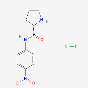 molecular formula C11H14ClN3O3 B6310631 L-Proline-4-nitroanilide hydrochloride;  95% CAS No. 70148-22-0