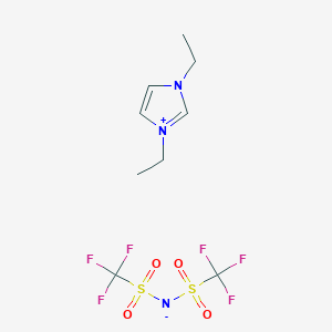 molecular formula C9H13F6N3O4S2 B6310723 1,3-Diethylimidazolium bis(trifluoromethylsulfonyl)imide CAS No. 174899-88-8