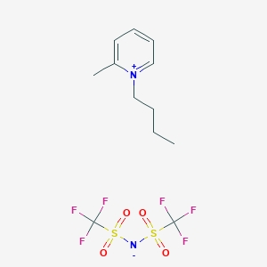 molecular formula C12H16F6N2O4S2 B6310734 1-丁基-2-甲基吡啶鎓双（三氟甲磺酰）酰亚胺；99% CAS No. 384347-09-5