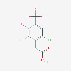 molecular formula C9H4Cl2F4O2 B6310750 2,6-Dichloro-3-fluoro-4-(trifluoromethyl)phenylacetic acid CAS No. 2088942-62-3