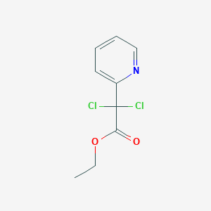 molecular formula C9H9Cl2NO2 B6310757 a,a-Dichloro-2-pyridineacetic acid ethyl ester CAS No. 2088943-11-5