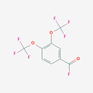 molecular formula C9H3F7O3 B6310762 3,4-Bis(trifluoromethoxy)benzoylfluoride CAS No. 1229625-26-6