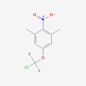molecular formula C9H8ClF2NO3 B6310771 5-(Chlorodifluoromethoxy)-2-nitro-m-xylene CAS No. 2088943-27-3