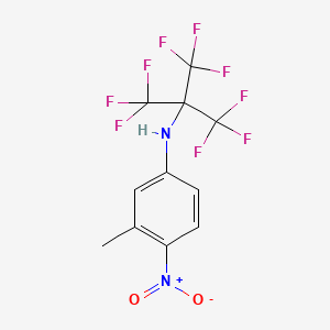 N-[1,1-Bis(trifluoromethyl)-2,2,2-trifluoroethyl]-3-methyl-4-nitroaniline