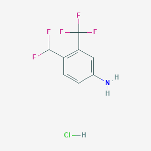 4-(Difluoromethyl)-3-(trifluoromethyl)aniline hydrochloride