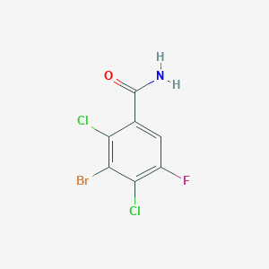 3-Bromo-2,4-dichloro-5-fluorobenzamide