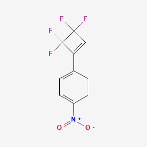 molecular formula C10H5F4NO2 B6310830 4-(3,3,4,4-Tetrafluorocyclobut-1-enyl)nitrobenzene CAS No. 2088945-34-8