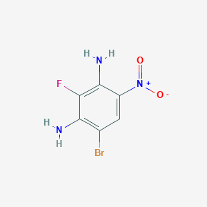 molecular formula C6H5BrFN3O2 B6310846 6-Bromo-2-fluoro-4-nitro-1,3-benzenediamine CAS No. 2088941-69-7