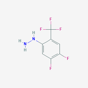 molecular formula C7H5F5N2 B6310904 4,5-Difluoro-2-(trifluoromethyl)phenylhydrazine CAS No. 2088941-68-6