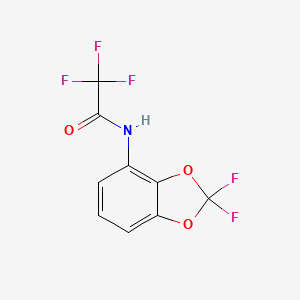 molecular formula C9H4F5NO3 B6310912 4-(2',2',2'-Trifluoroacetamido)-2,2-difluoro-1,3-benzodioxole CAS No. 2088943-10-4