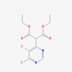 molecular formula C11H12F2N2O4 B6310931 Diethyl (5,6-difluoro-4-pyrimidinyl)malonate CAS No. 2088942-59-8
