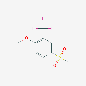 molecular formula C9H9F3O3S B6310939 2-Methoxy-5-methylsulfonyl-benzotrifluoride CAS No. 2088945-58-6