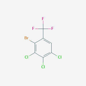 2-Bromo-3,4,5-trichloro-1-(trifluoromethyl)benzene