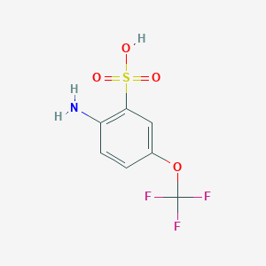 molecular formula C7H6F3NO4S B6311000 2-Amino-5-(trifluoromethoxy)benzenesulfonic acid CAS No. 1137860-76-4