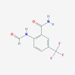 molecular formula C9H7F3N2O2 B6311036 2-Formamido-5-trifluoromethyl-benzamide CAS No. 2088945-32-6