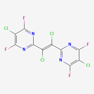 1,2-Dichloro-1,2-bis-(5-chloro-4,6-difluoro-2-pyrimidinyl)ethylene