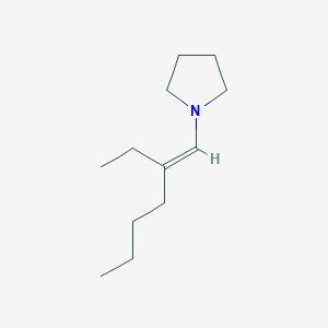molecular formula C12H23N B6311064 N-(2-Ethyl-1-hexen-1-yl)pyrrolidine CAS No. 58712-03-1