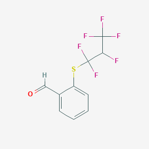 molecular formula C10H6F6OS B6311082 2-[(1,1,2,3,3,3-Hexafluoropropyl)thio]benzaldehyde CAS No. 2088945-39-3