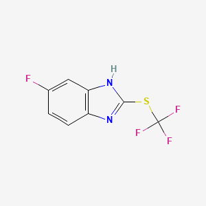 molecular formula C8H4F4N2S B6311105 6-Fluoro-2-(trifluoromethylthio)benzimidazole CAS No. 2088945-56-4