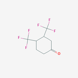 molecular formula C8H8F6O B6311117 3,4-Bis(trifluoromethyl)cyclohexanone CAS No. 2088945-40-6