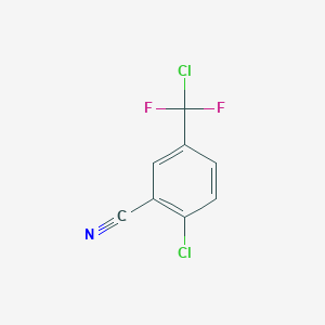 molecular formula C8H3Cl2F2N B6311128 3-(Difluorochloromethyl)-6-chlorobenzonitrile CAS No. 2088945-38-2
