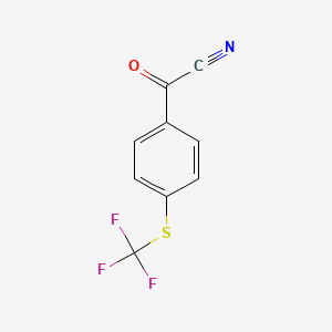 molecular formula C9H4F3NOS B6311136 alpha-oxo-4-(Trifluoromethylthio)benzeneacetonitrile CAS No. 1174005-67-4