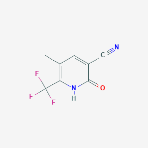 molecular formula C8H5F3N2O B6311149 1,2-Dihydro-2-oxo-5-methyl-6-(trifluoromethyl)-3-pyridinecarbonitrile CAS No. 1379350-96-5