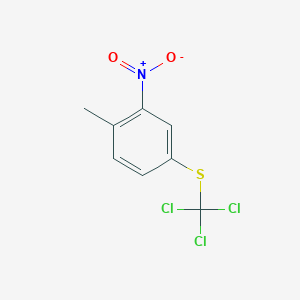 molecular formula C8H6Cl3NO2S B6311153 2-Methyl-5-(trichloromethylthio)nitrobenzene, 92% CAS No. 2088945-88-2