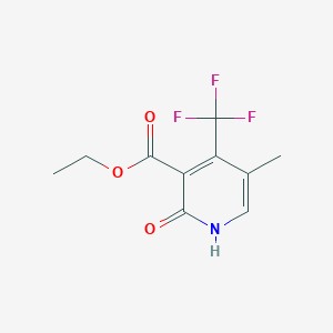 5-Methyl-2-oxo-6-trifluoromethyl-1,2-dihydropyridine-3-carboxylic acid ethyl ester, 90%