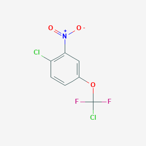 molecular formula C7H3Cl2F2NO3 B6311219 2-Chloro-5-(chlorodifluoromethoxy)nitrobenzene, 98% CAS No. 2088945-31-5