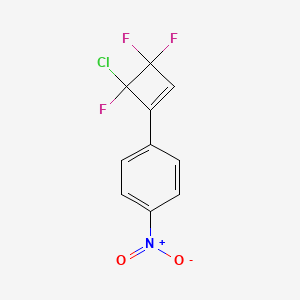 molecular formula C10H5ClF3NO2 B6311230 4-(4-Chloro-3,3,4-trifluoro-1-cyclobuten-1-yl)nitrobenzene CAS No. 33703-59-2