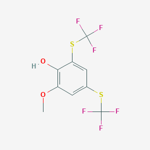 2-Methoxy-4,6-bis(trifluoromethylthio)phenol, 96%