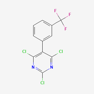 molecular formula C11H4Cl3F3N2 B6311245 5-(3-Trifluoromethylphenyl)-2,4,6-trichloropyrimidine CAS No. 2088942-72-5