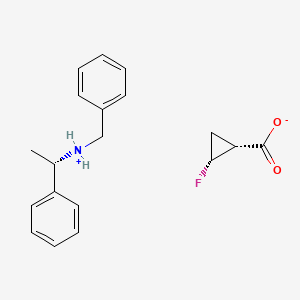 molecular formula C19H22FNO2 B6311257 cis-2-Fluoro-cyclopropanecarboxylic acid, compound with 1-Phenyl-2-(p-tolyl)ethylamine CAS No. 154001-43-1